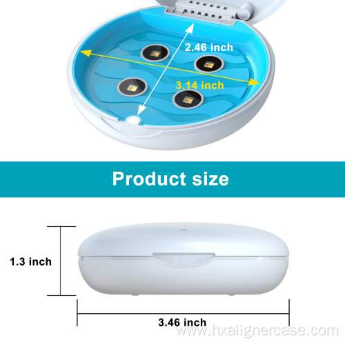 USB Aligner Retainer Case,UVC Braces Sanitizer Box